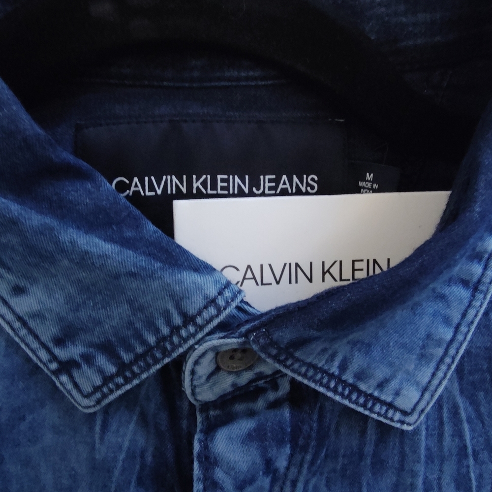 Calvin Klein Jeans Dark Blue Denim Long Sleeve Shirt
